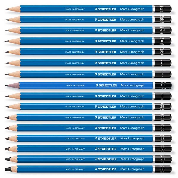 스테들러 연필 마스 루모그라프 12입 다양한 심경도 12,800원