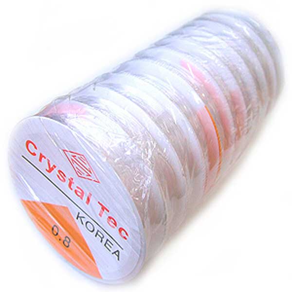 ALL 팔찌고무줄 0.8mm 투명 우레탄줄 10롤, 한팩 12,000원