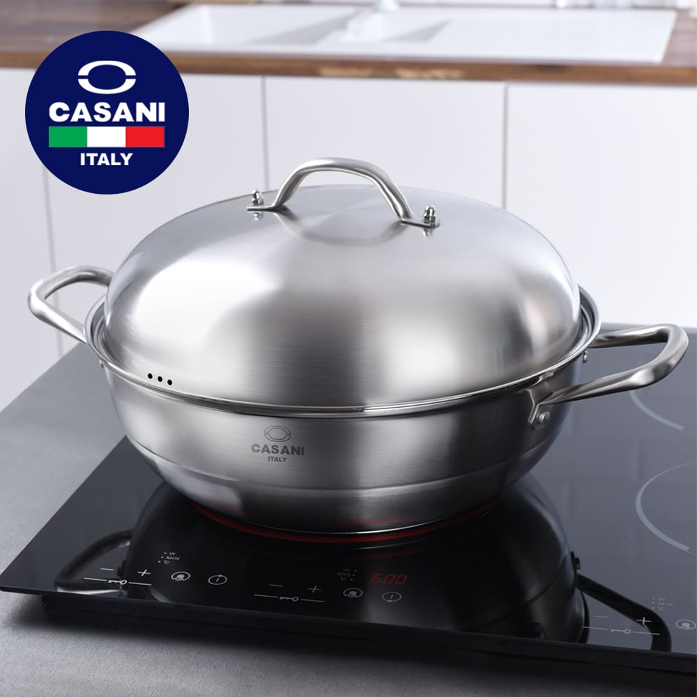 대형 파티팬 올스텐 IH 인덕션 전골·찜·샤브 겸용 34cm 그랜드 까사니 32,900원