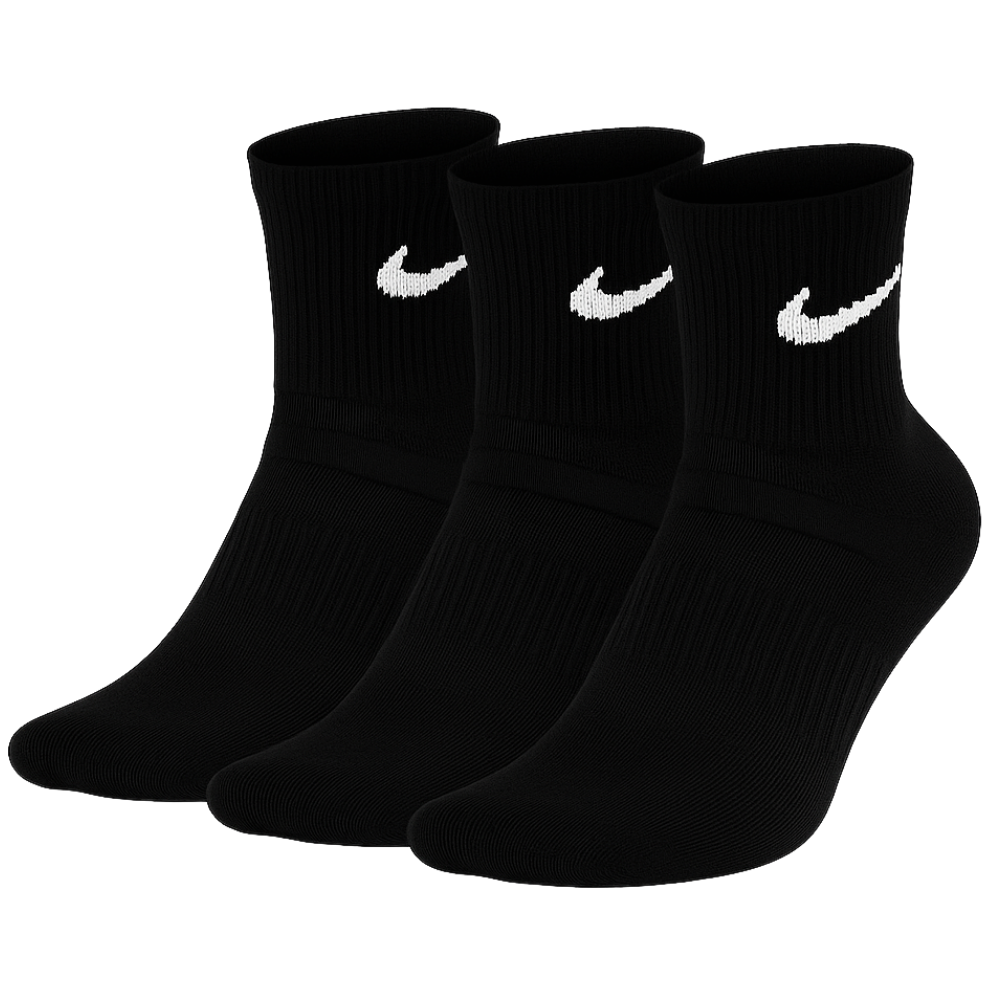나이키 에브리데이 쿠션 중목삭스 SX7667-010 3켤레 1팩, 블랙, 1세트 9,800원