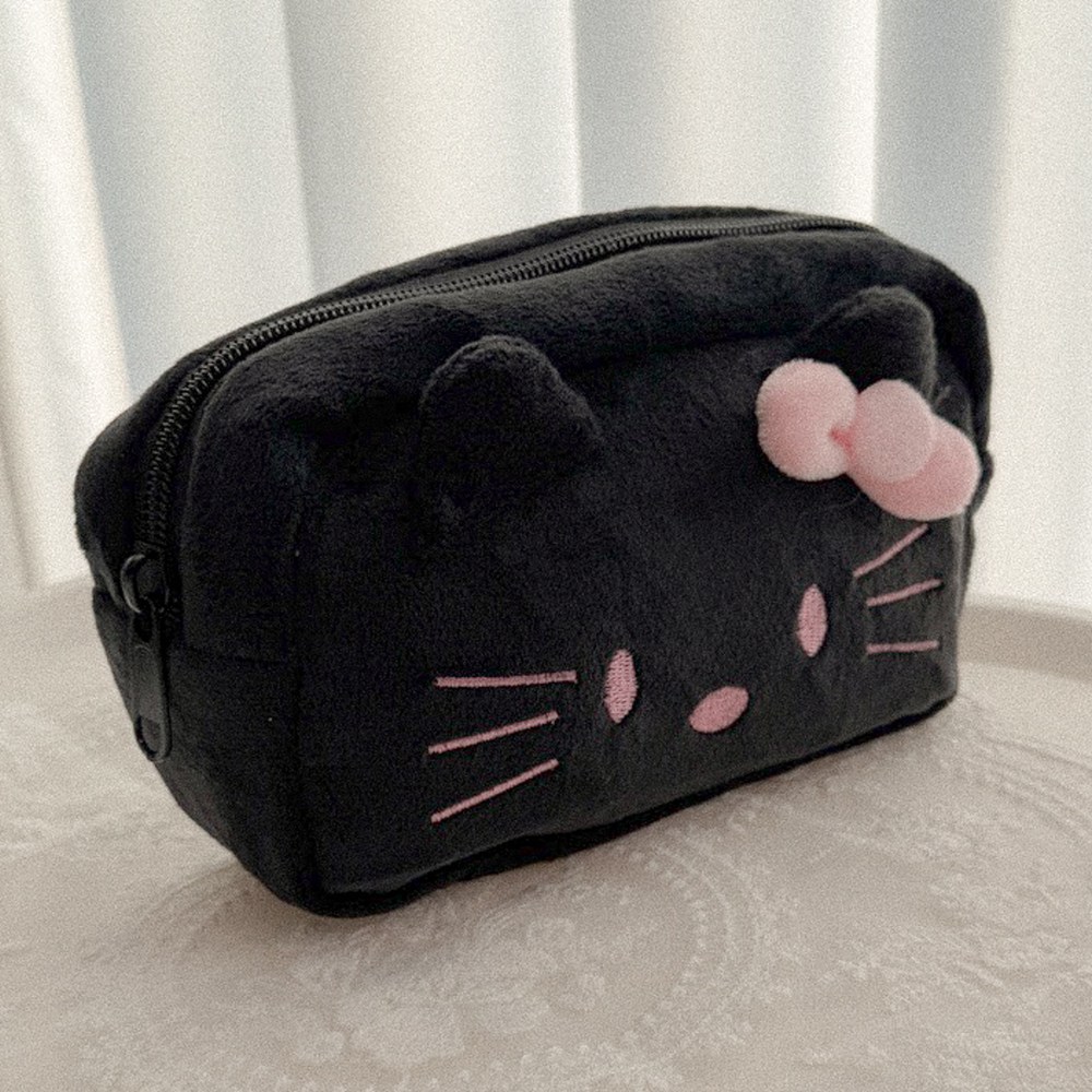 바나초이 키티 폭신 파우치 자수 벨보아 미니 수납 가방 파우치 8,900원