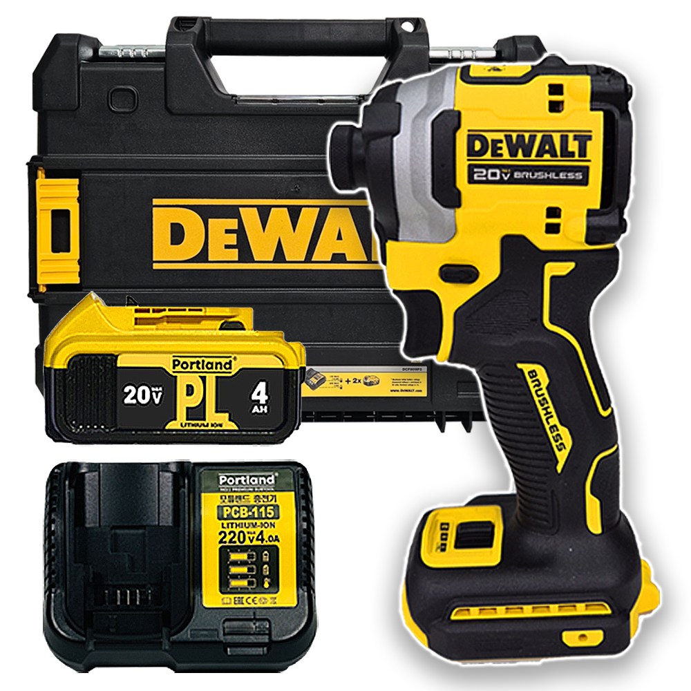 디월트 20V 전동 무선 충전 임팩트 드라이버 DCF850 세트 포틀랜드 배터리1개 충전기 세트 임팩드릴, 1세트 282,210원