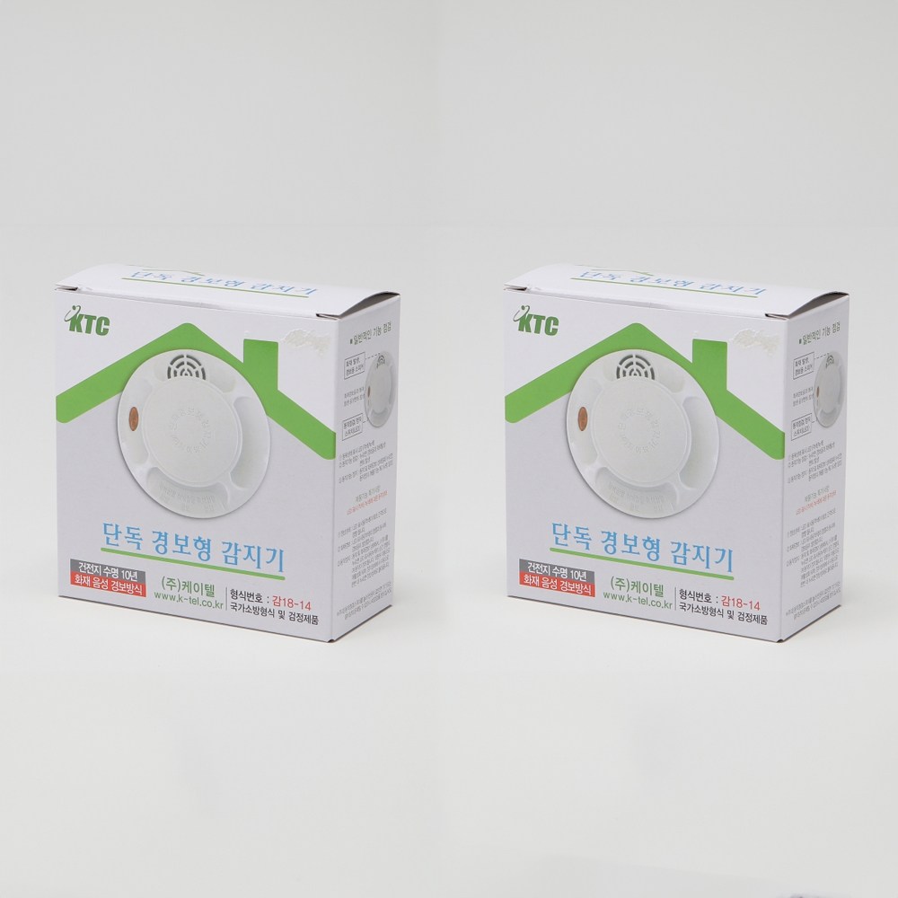 케이텔 단독경보형 감지기 1+1, 화이트, 1세트 29,680원