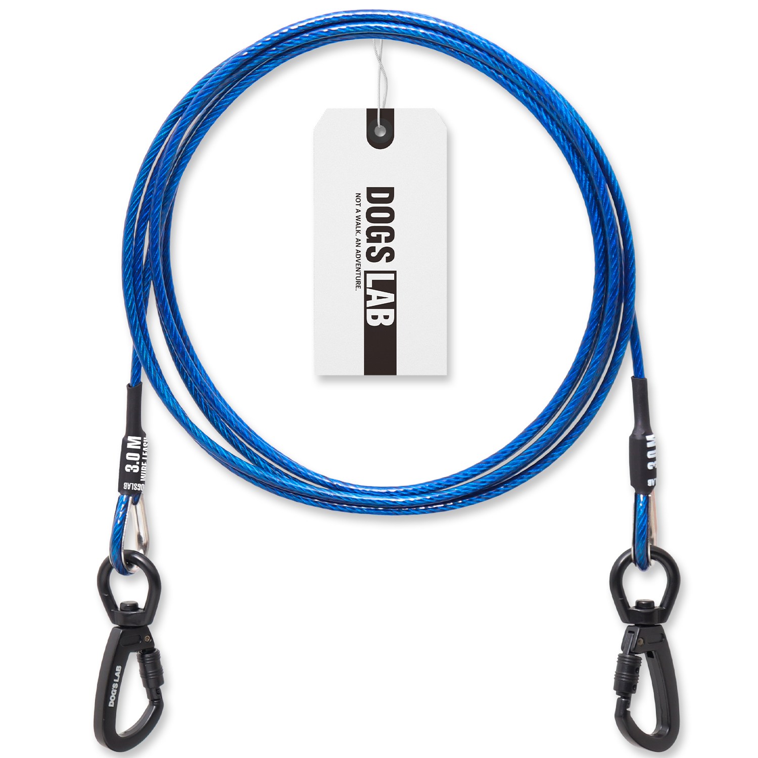 독스랩 강아지 와이어 리드줄 로프 중형견 대형견, 1개, 블루 18,900원