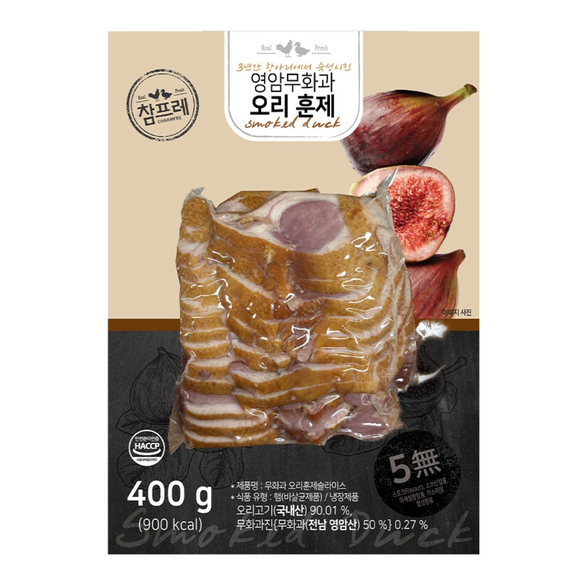 국내산 오리 당일발송 참프레 무화과 오리훈제 슬라이스, 20개, 400g 147,380원