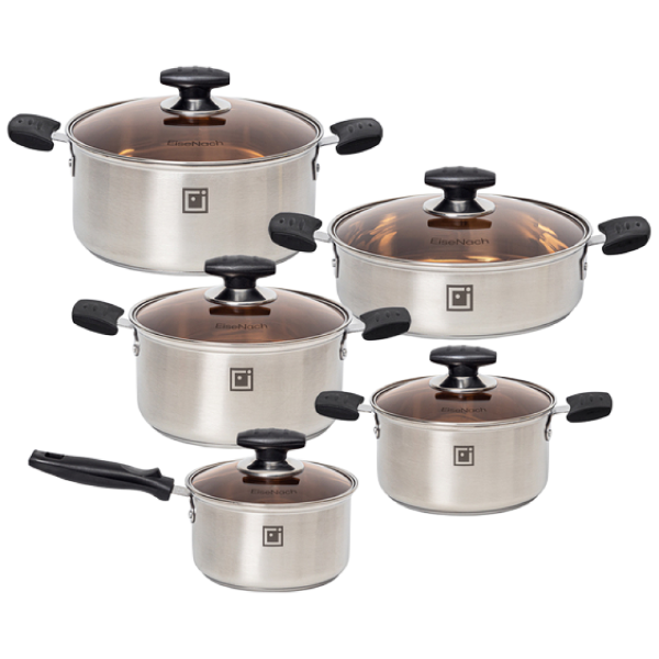 [슈퍼HOT][EiseNach] 아이제나흐 베틴 IH 스텐냄비 5종세트 (편18+양20+양22+전골26+곰솥26) 329,000원