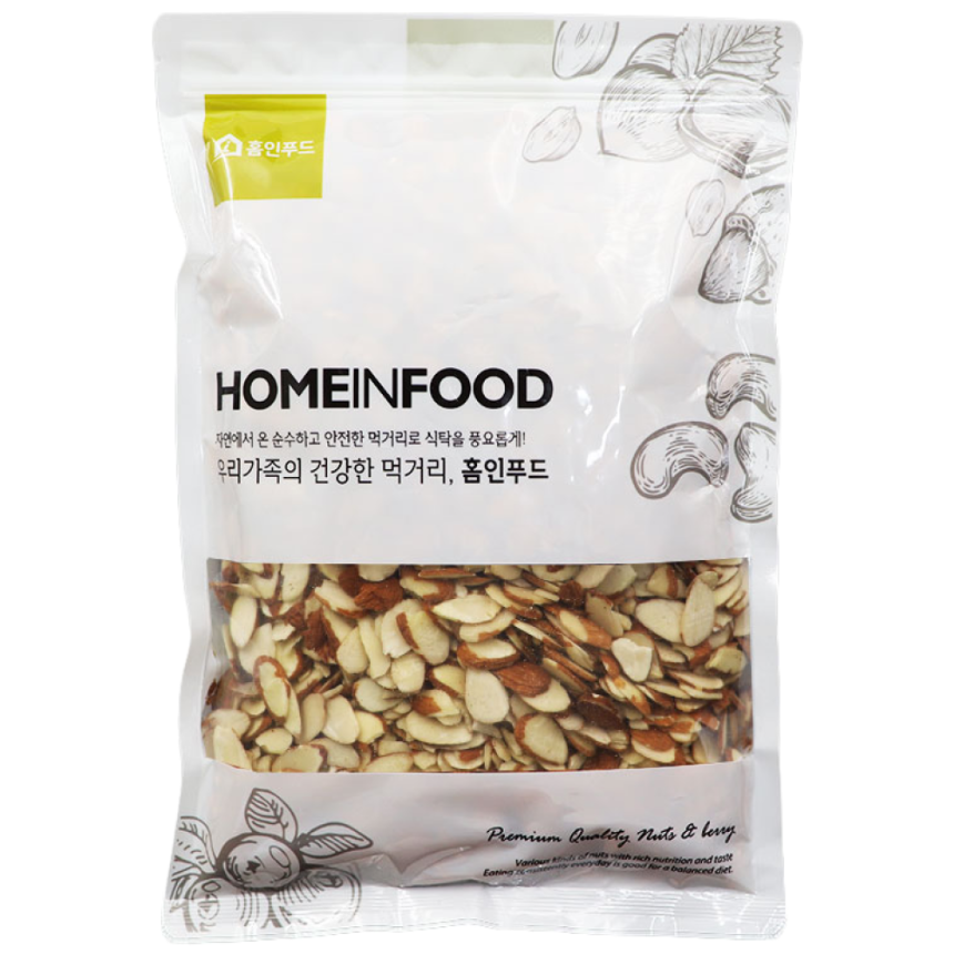 홈인푸드 25년산 아몬드슬라이스, 1kg, 1개 17,900원