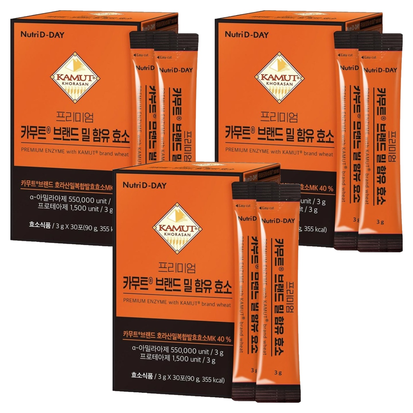 뉴트리디데이 프리미엄 카무트 브랜드 밀 함유 효소 37,350원
