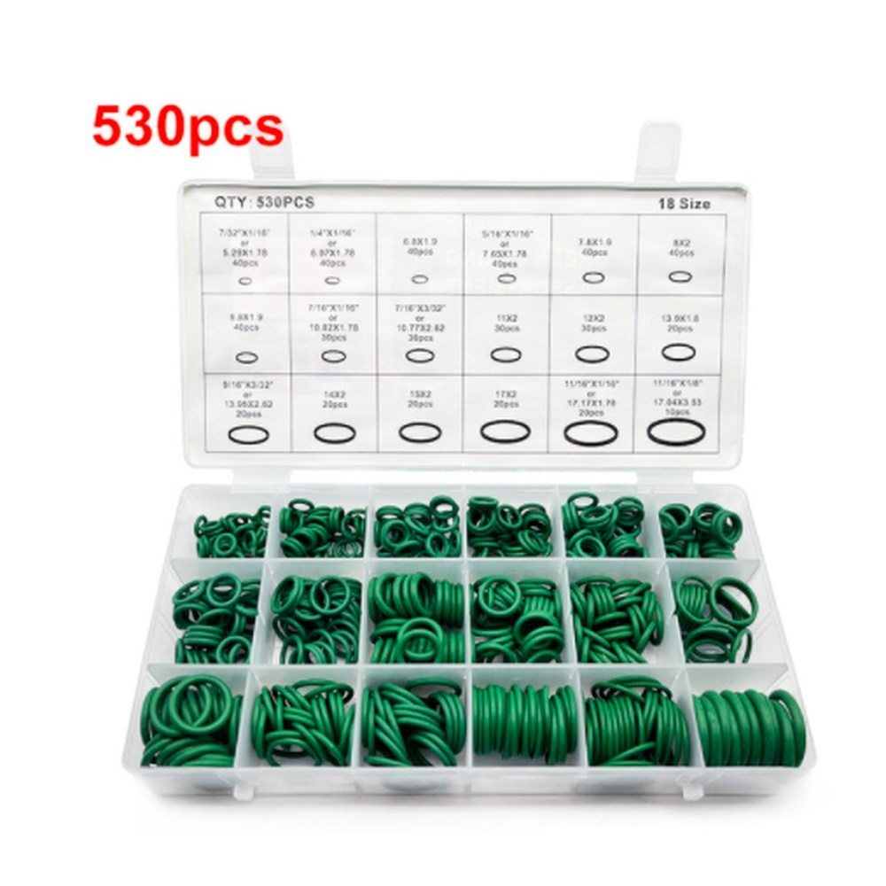 고무 O링 개스킷 실링 키트 자동차 시스템 에어컨 와셔 세트 18 사이즈 R134A 15,700원