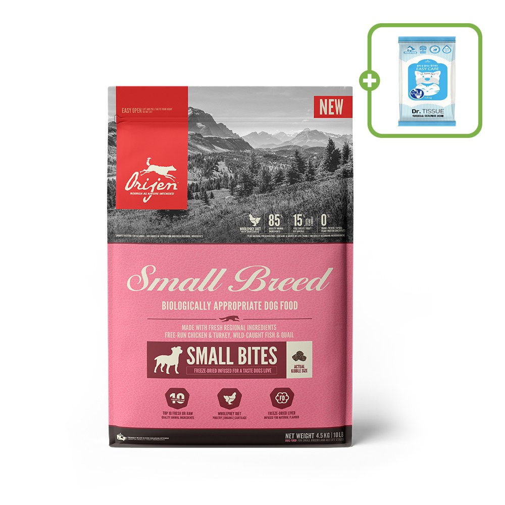 오리젠 강아지 스몰브리드 건식사료, 닭, 4.5kg, 1개 86,000원