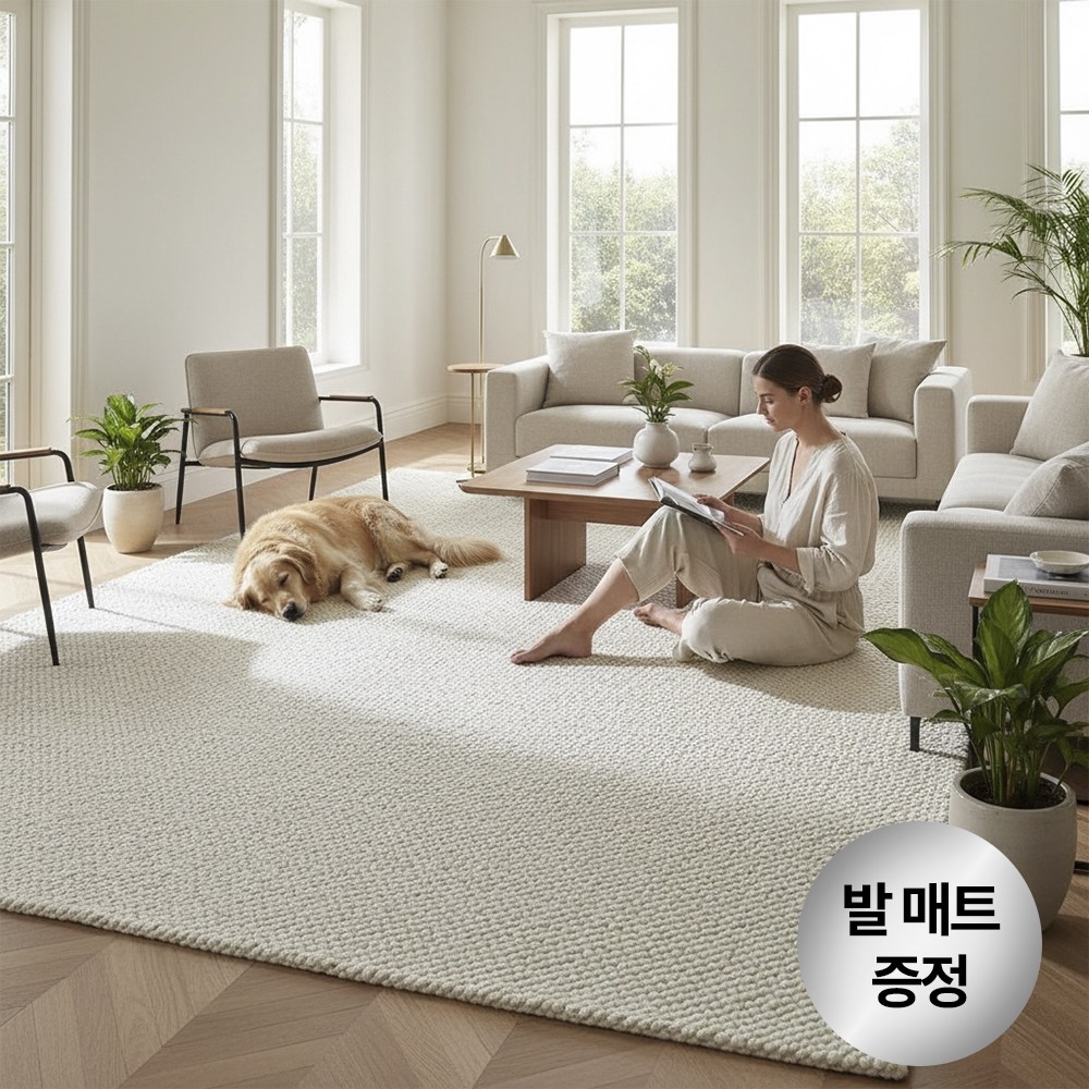 라모니 물세탁 가능한 거실 먼지없는 사계절 카페트 안전인증 특대형 러그 66,900원