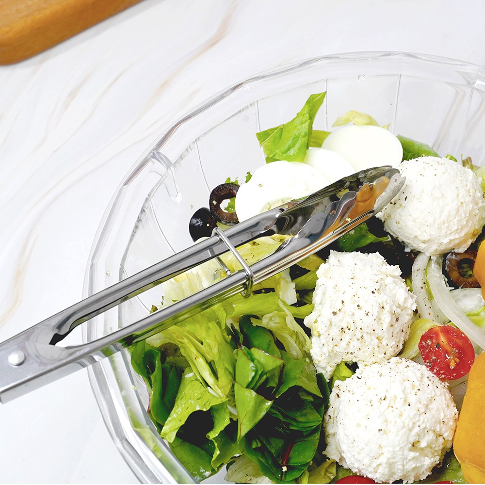 스테인리스 샐러드 집게 야채 다용도 빵집게 뷔페집게 요리 빵집 서버 미니 고리 나뭇잎모양 2,500원