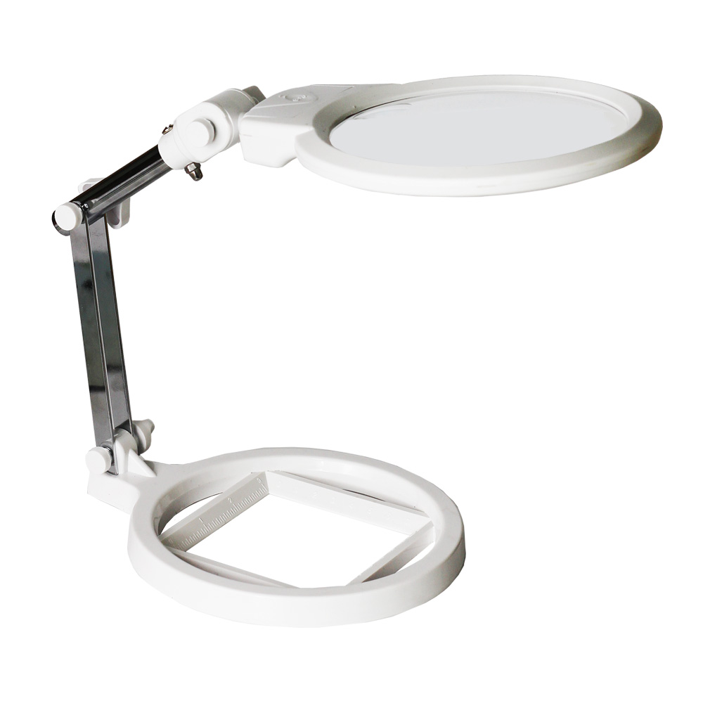 LED 스탠드 확대경 작업용 독서용 돋보기 대형 확대경 탁상용 9,090원