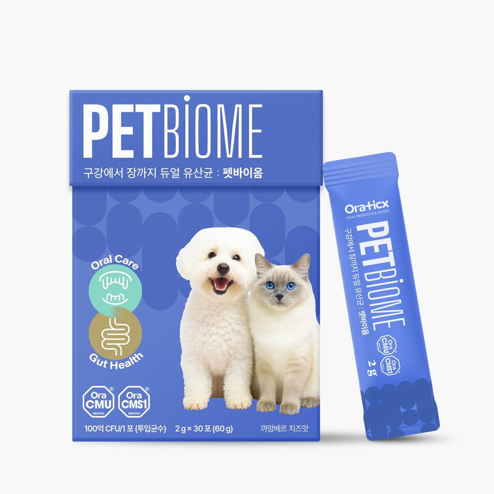 오라틱스 펫바이옴 강아지 유산균 영양제 반려동물 강아지 구강 입냄새, 1개, 구강/치석관리, 30회분 27,000원