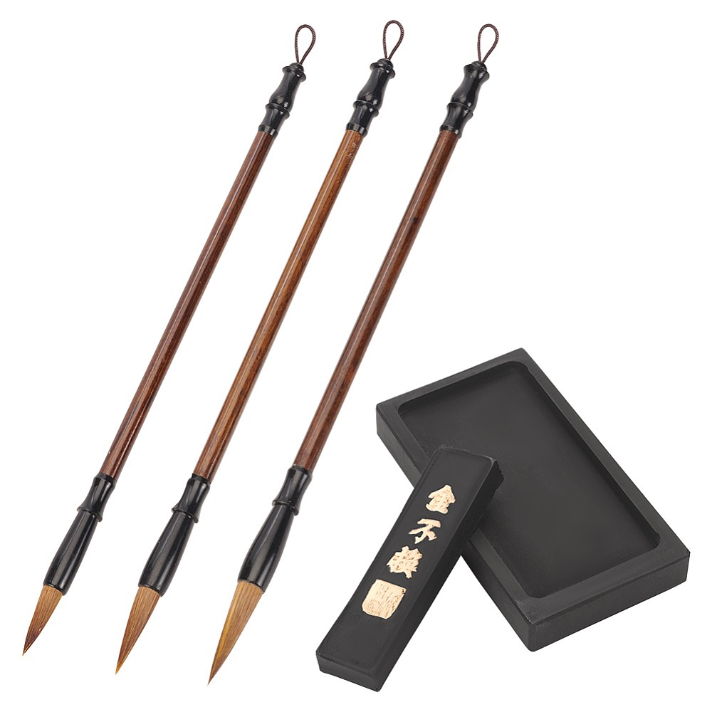 1세트 중국 서예 붓 3개, 천연 벼루 1개, 직사각형 먹 1개 (혼합 색상) 크기: 9.5~29cm x 2.5~6.5cm x 1~1.6cm 15,710원