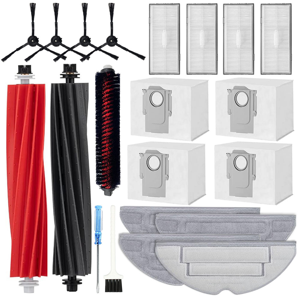 로보락 S8 Pro Ultra 호환용 소모품 메인 브러쉬 필터 더스트 백 물걸레 호환 21PCS, RBRK-S8 Pro Ultra-SET21, 1개 35,100원