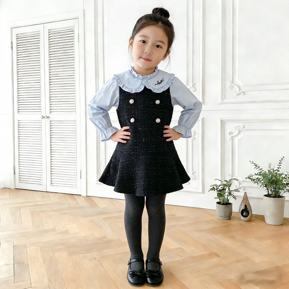 투에그 여아용 러브 트위드 원피스 32,500원