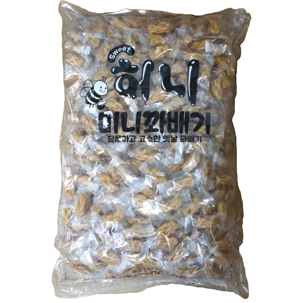 허니 미니꽈배기 약400개입 한입크기 개별 낱개 포장 주전부리간식 옛날꽈배기과자 대용량벌크 대용량과자 카페 탕비실 회사간식 인기만점, 1개, 2.5kg 25,900원