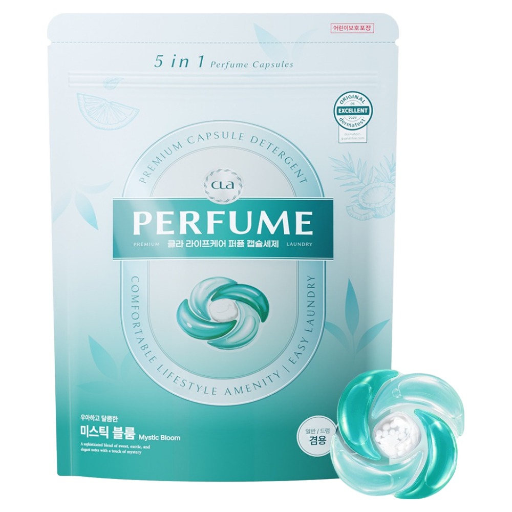 CLA 5 in 1 퍼퓸 캡슐세제 미스틱블룸, 1개, 40개입 11,800원