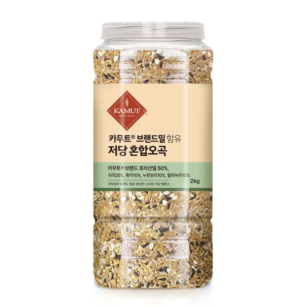 [정품]카무트 브랜드밀 함유 저당지수 낮은 혼합오곡 2kg, 1개, 2kg 23,900원