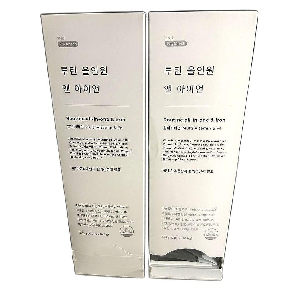 올인원 멀티비타민 철분제 면역력 증진 에너지 충전 30포, 3개 214,100원