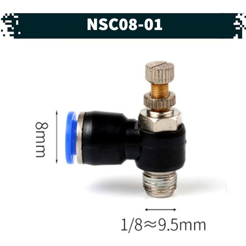 원터치 공압 공기 스피드 조절기 14.NSC-08-01, 1개 4,730원