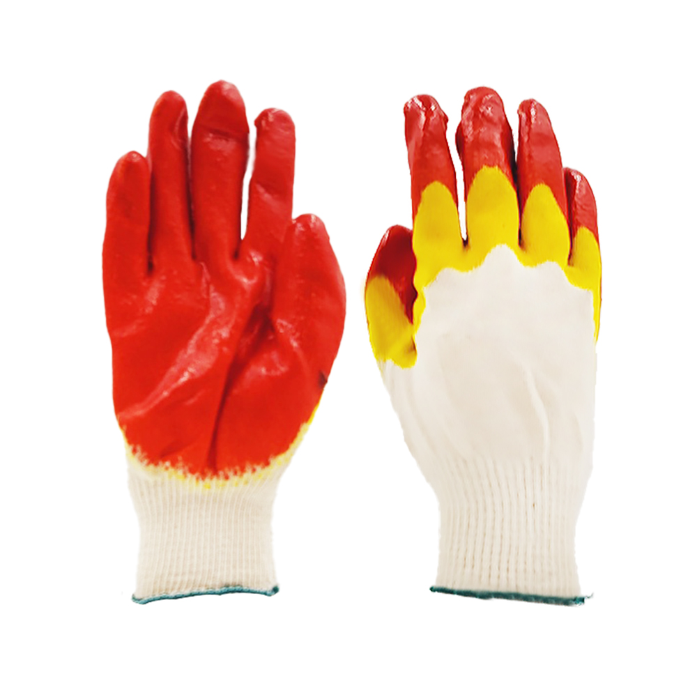 송학 이중 황코팅 청코팅 깔깔이 장갑 100개 공업용 산업용 안전 목장갑 71,000원