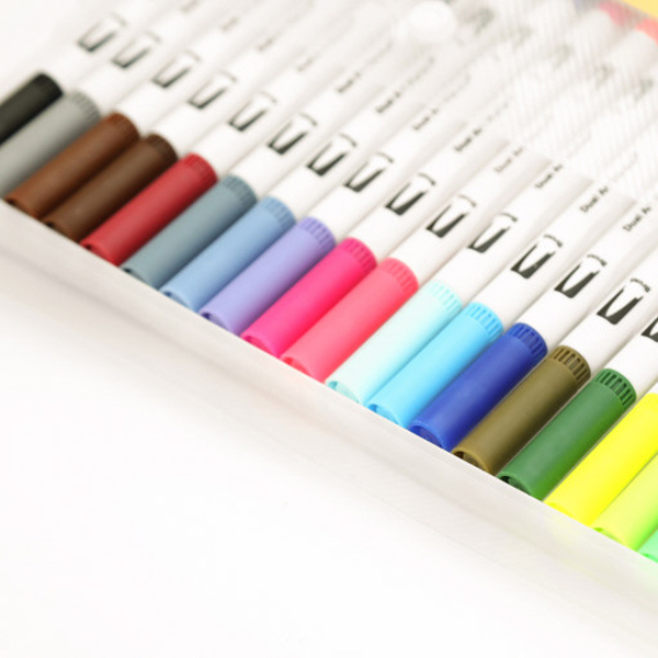 [핸즈스토어] 민화 트윈 싸인펜 24색 세트 16,300원