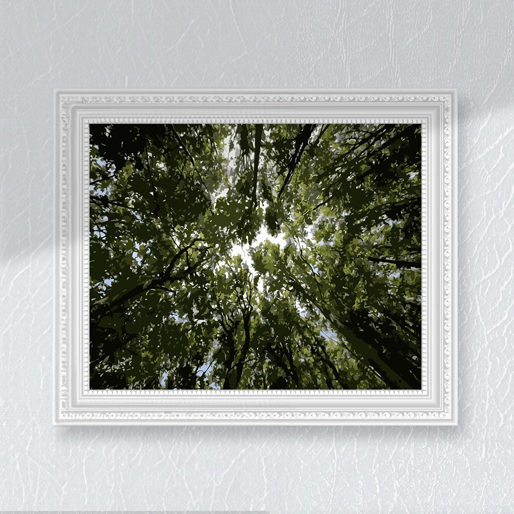 숲속하늘 울창한 숲 산속 녹색 나무숲 힐링 DIY 그림그리기 명화 인테리어액자 캔버스 유화세트 13,800원