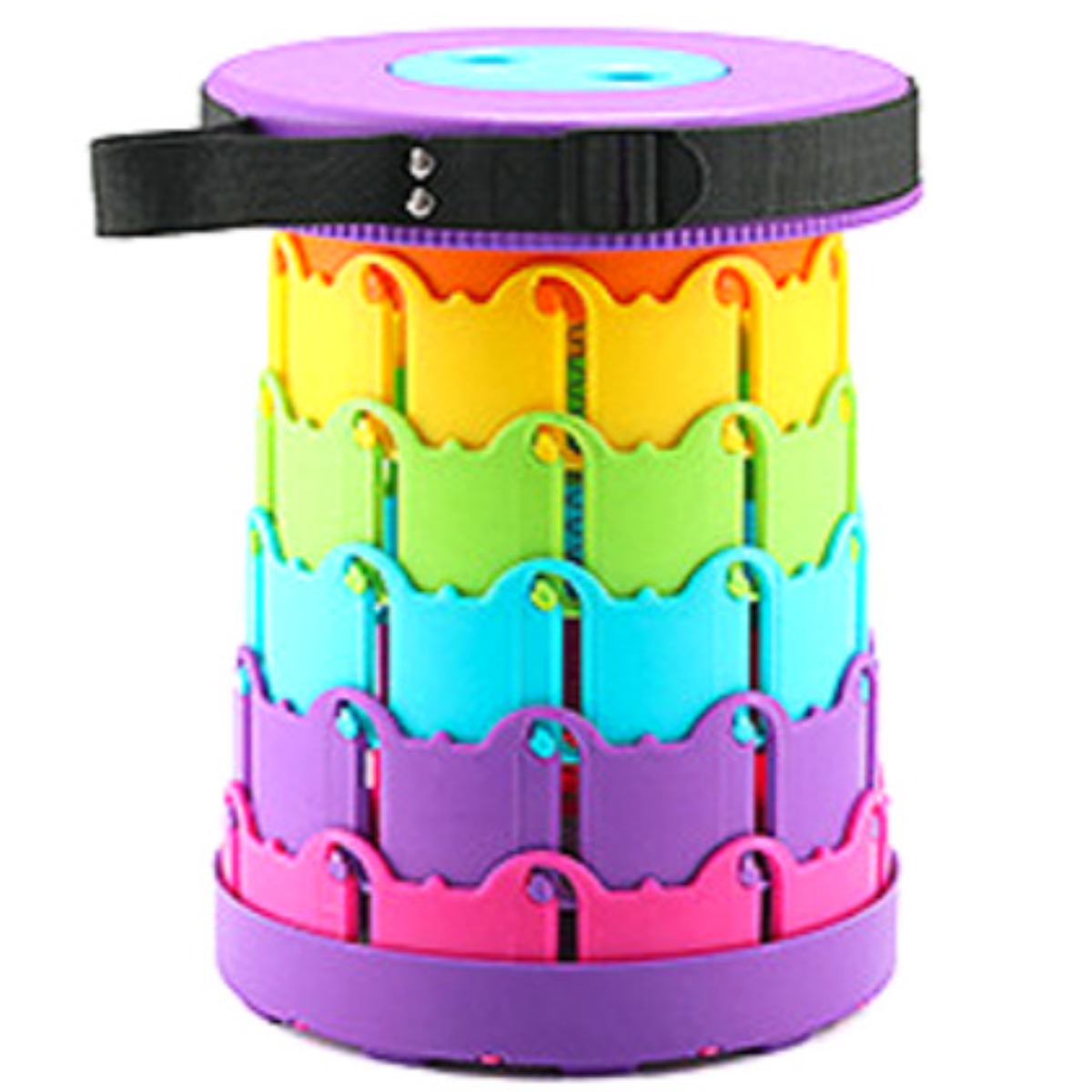 라온플렉스 휴대용 접이식 자바라 의자 높이조절 캠핑 스툴 아코디언 폴딩 체어 간이 대기 10,950원