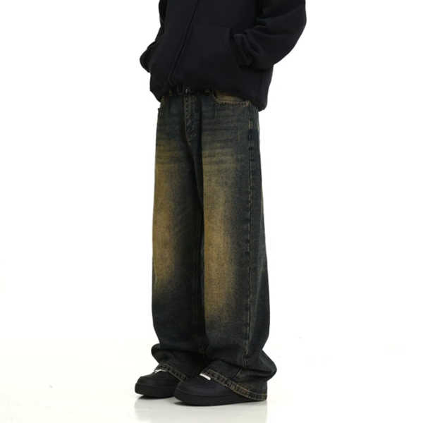 제이티엘 남성용 트렌디 스트릿 데님 일자 루즈핏 청바지 24,200원