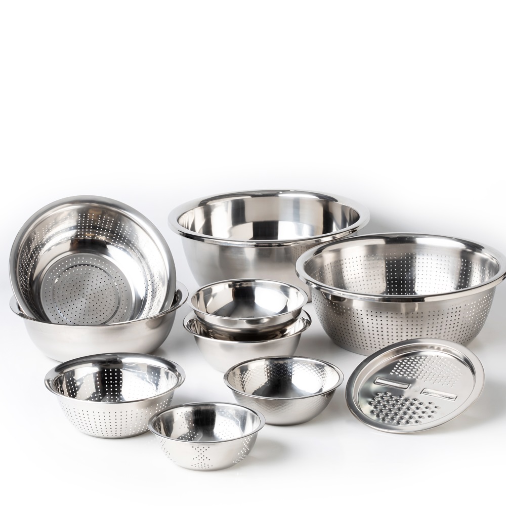 [부모님 / 식당 선물추천] 김장준비 올스텐 대용량 대야 타공 채칼 믹싱볼 10종 풀세트, 1개 43,400원