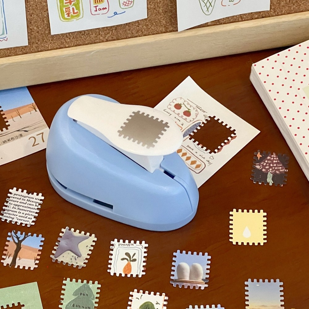 우표 모양 펀칭기 다꾸용 종이커터 다이어리 꾸미기 라도스, 1개, A. 우표 1.8*2.0 13,500원