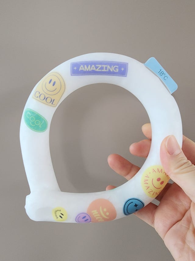 블루필 아이스쿨링 쿨스카프 넥쿨러 냉감 등산 넥밴드 얼음 목걸이 베이직 플러스 스마일 28,500원