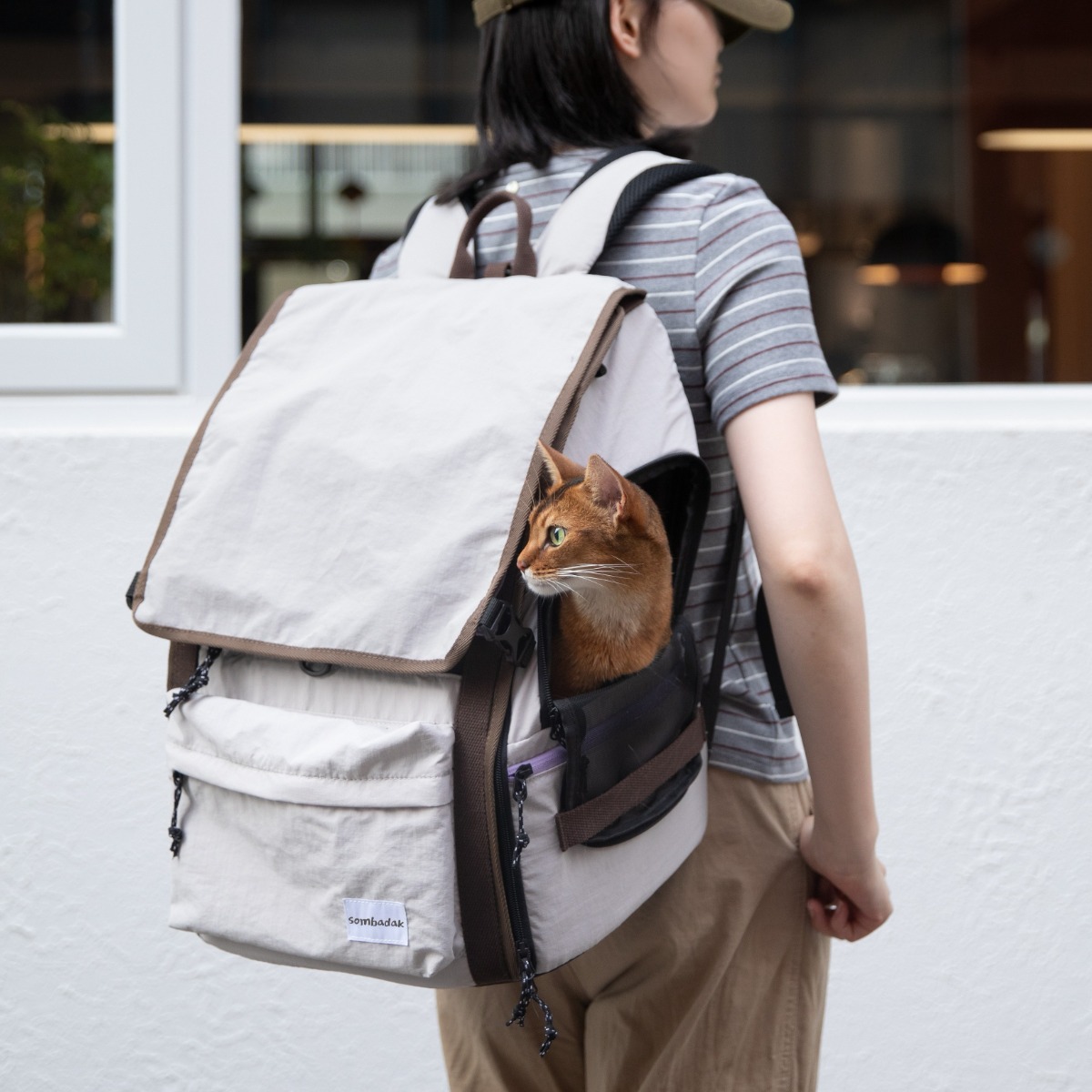 솜바닥 Go Freely 펫백팩, 1개, 그레이 90,000원