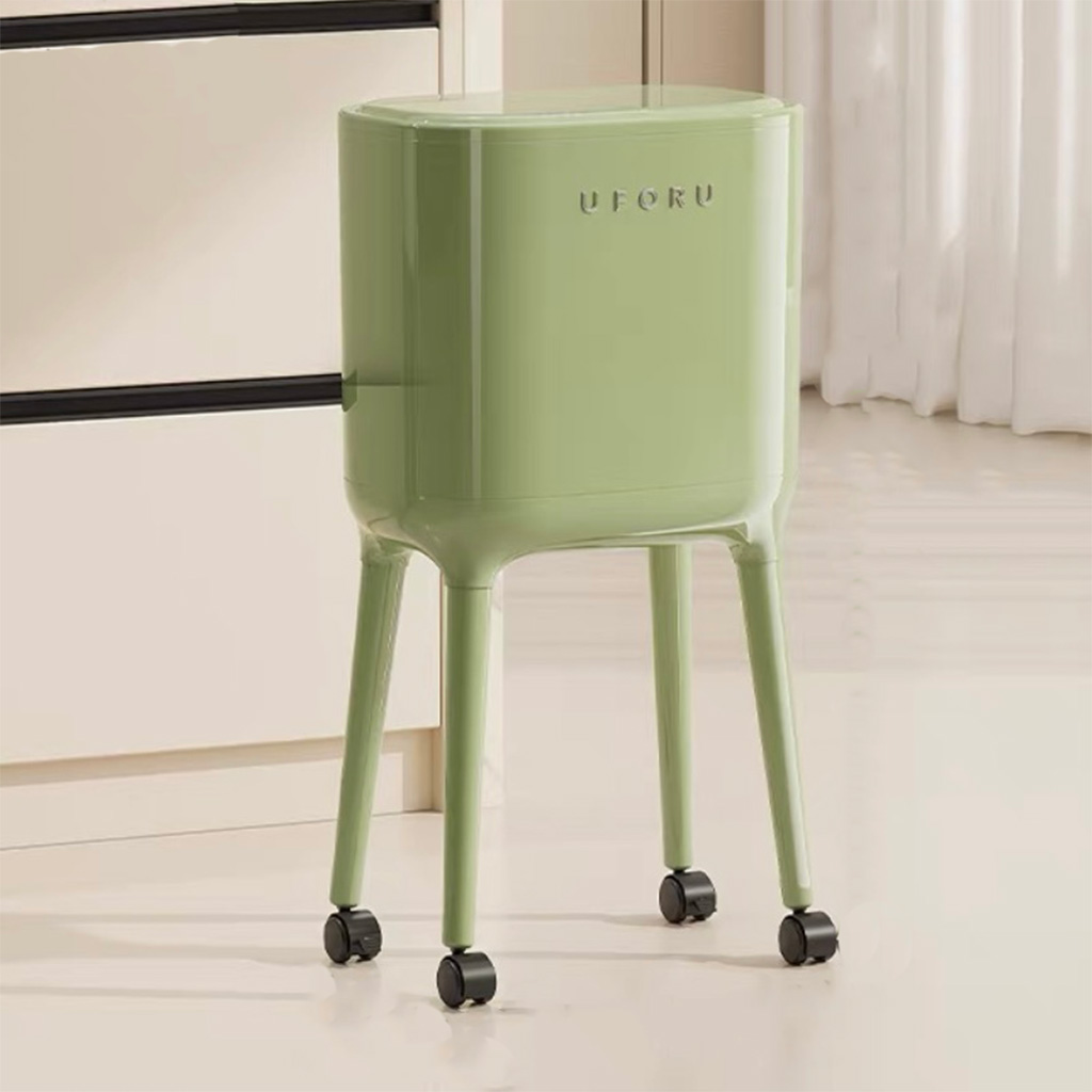 HERON 주방/거실용 고급 인테리어 대용량 휴지통 (하이레그 디자인, 허리 숙일 필요 없음), 녹색 35,800원