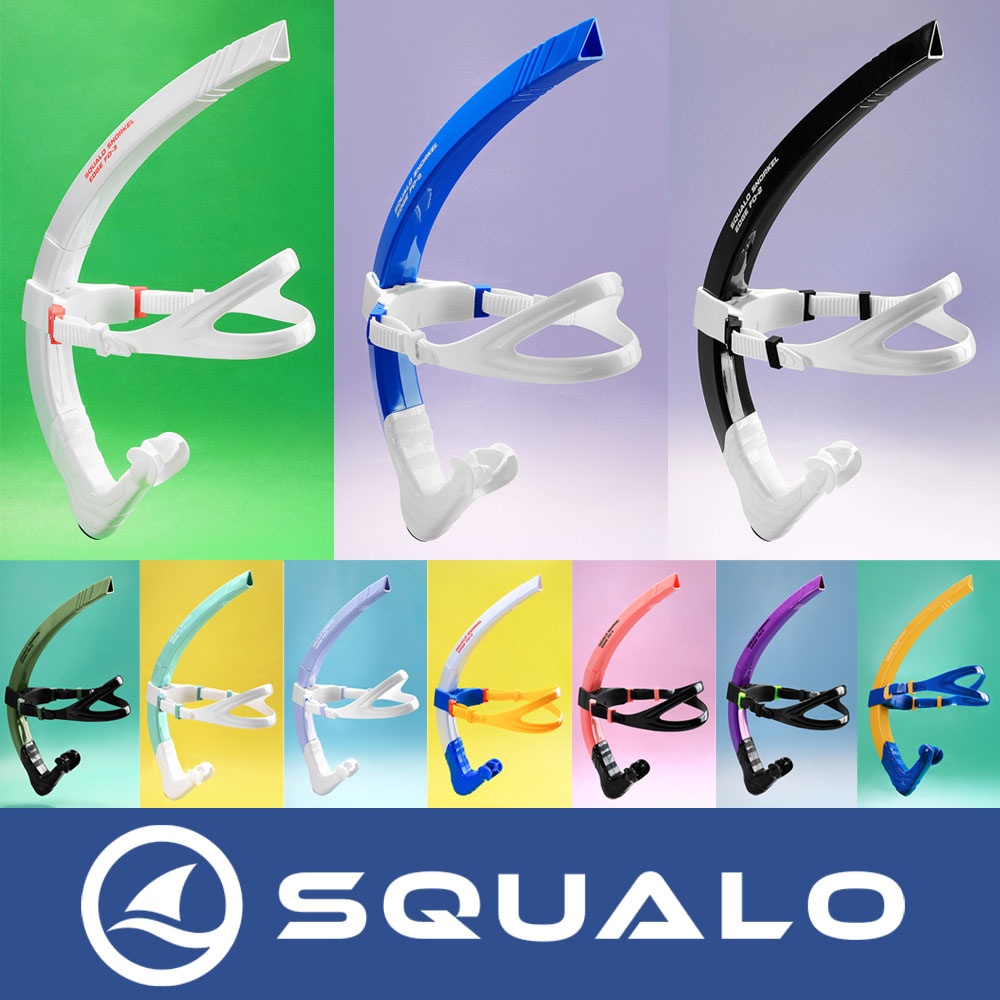 스쿠알로 센터스노클 엣지 FO 유체역학 커브 디자인 2가지 사이즈 62,500원