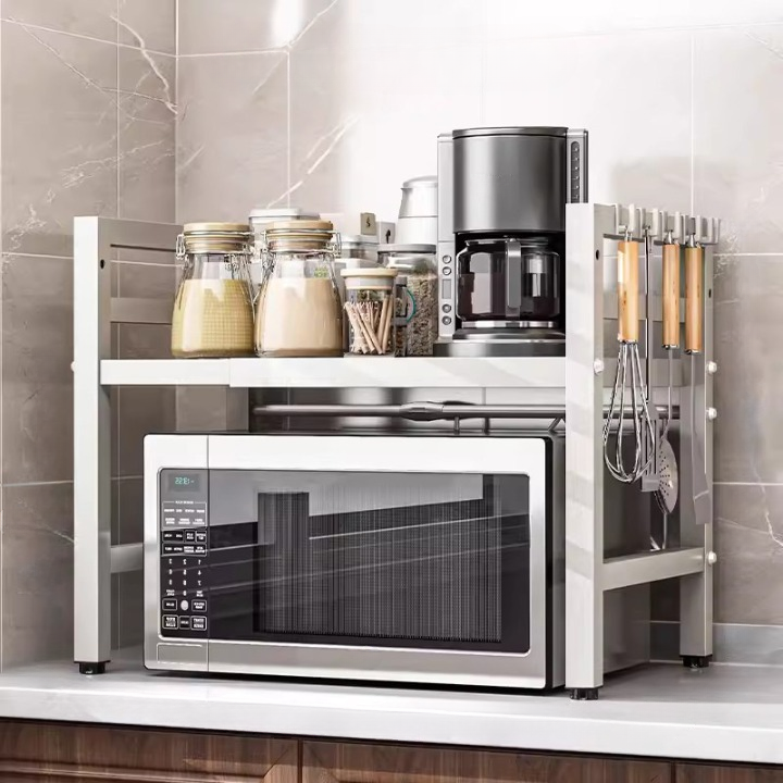 오브민 길이조절 높이조절 전자레인지 선반 + 후크 6p 세트 10,790원