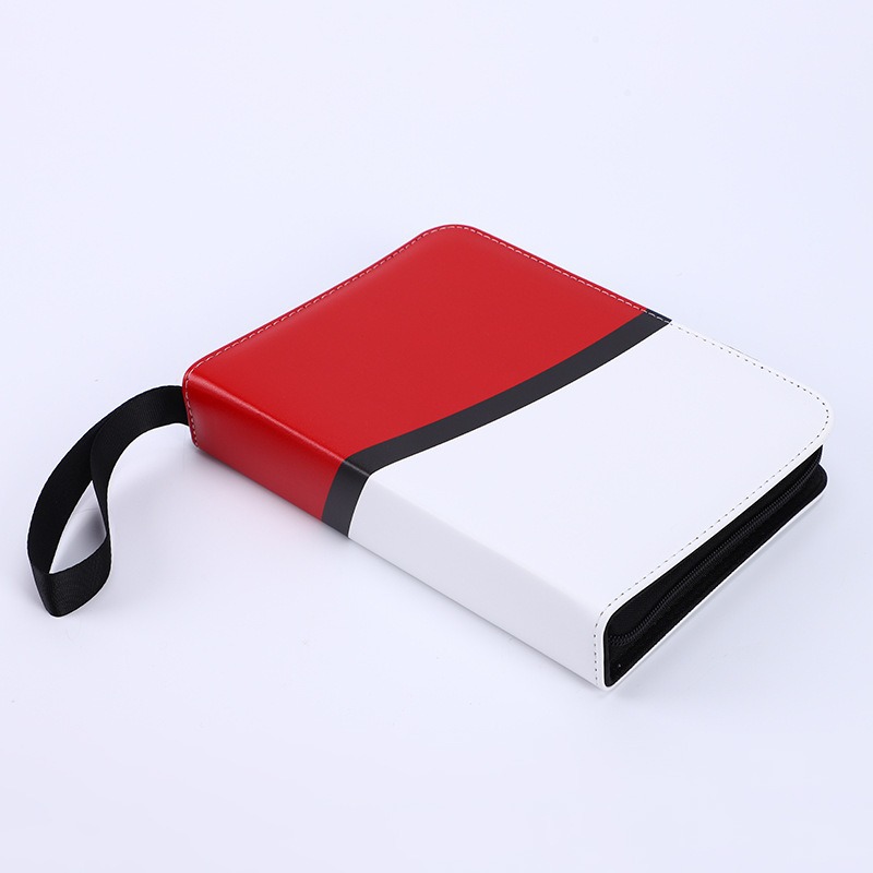 카드 북 앨범 바인더 도감 양면 50매 400장 수납, 레드화이트 10,900원