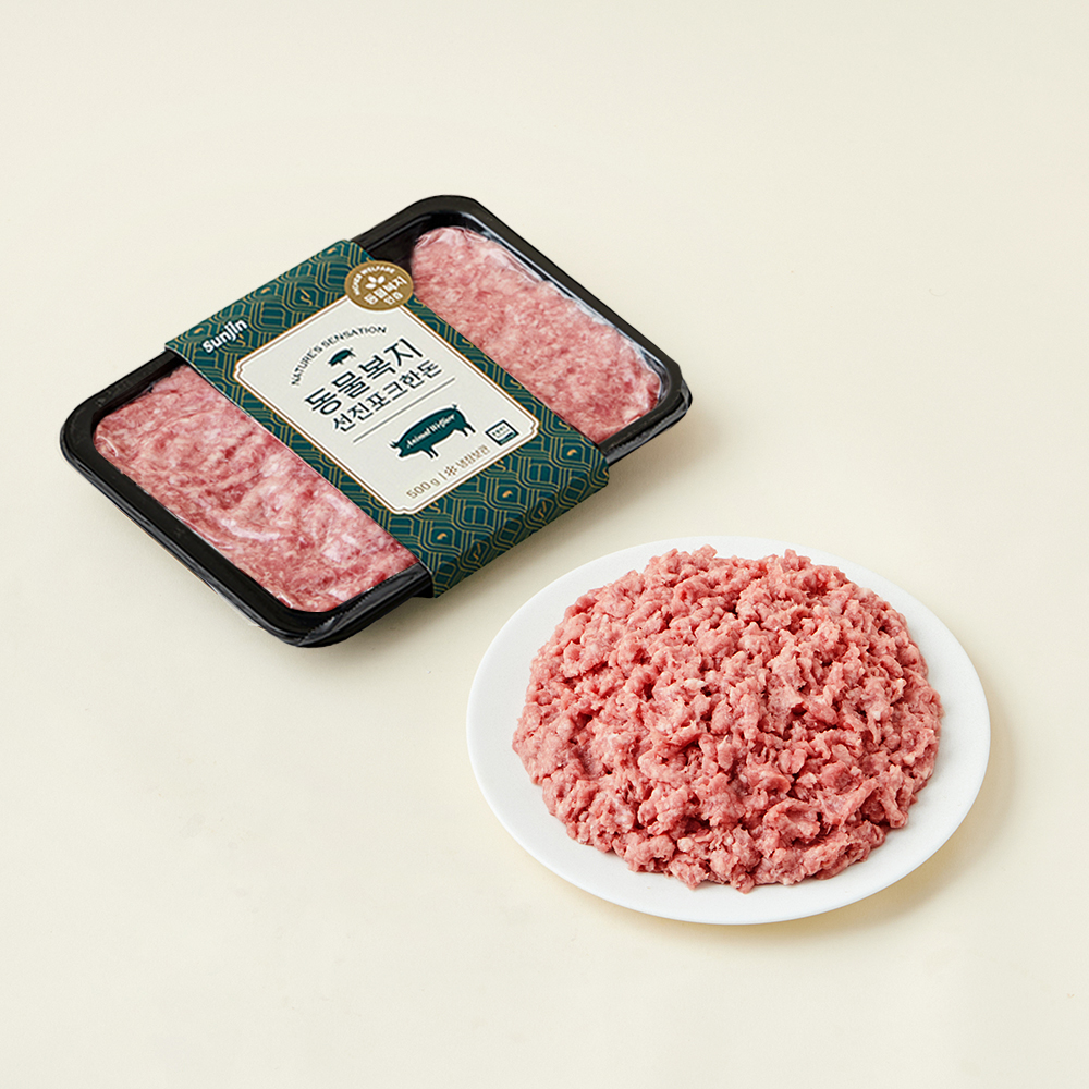 [로켓프레시] 선진포크한돈 동물복지 뒷다리살 다짐육 (냉장), 500g, 1개 8,130원