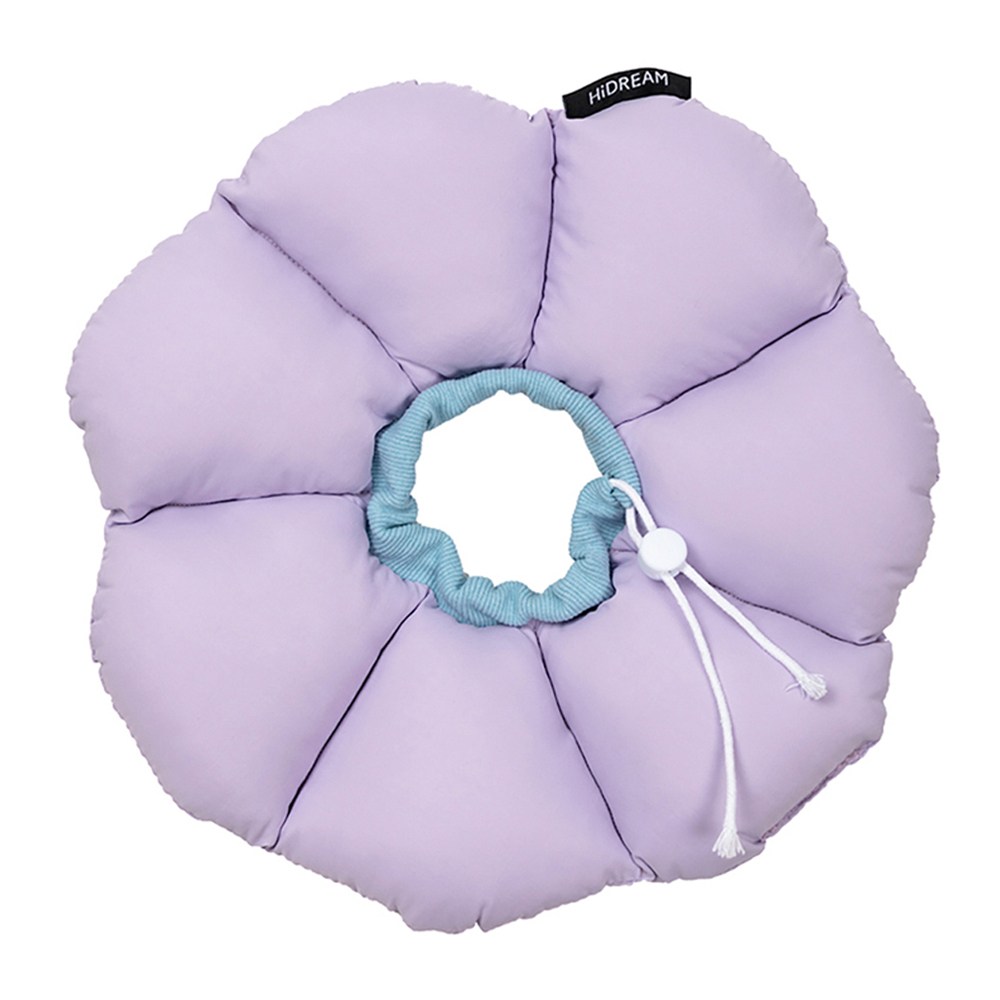 HiDREAM 반려동물 넥카라 쿠션 방수 목보호대 중성화 강아지 고양이 하이드림, 퍼플, 1개 22,500원