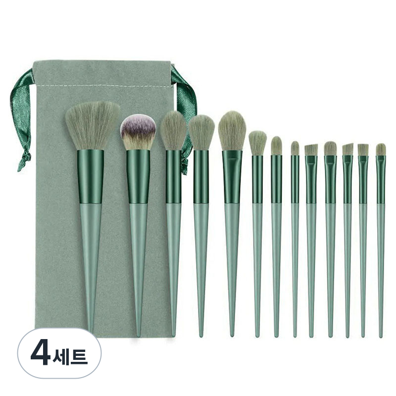 올웨일리 뷰티 메이크업 브러쉬 13종 + 파우치 세트 26TSP3741, 4세트, 그린 35,600원