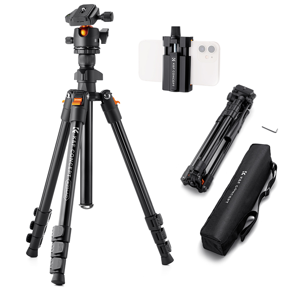 K&F CONCEPT 4단 전문 카메라 삼각대 + 볼헤드 70,990원