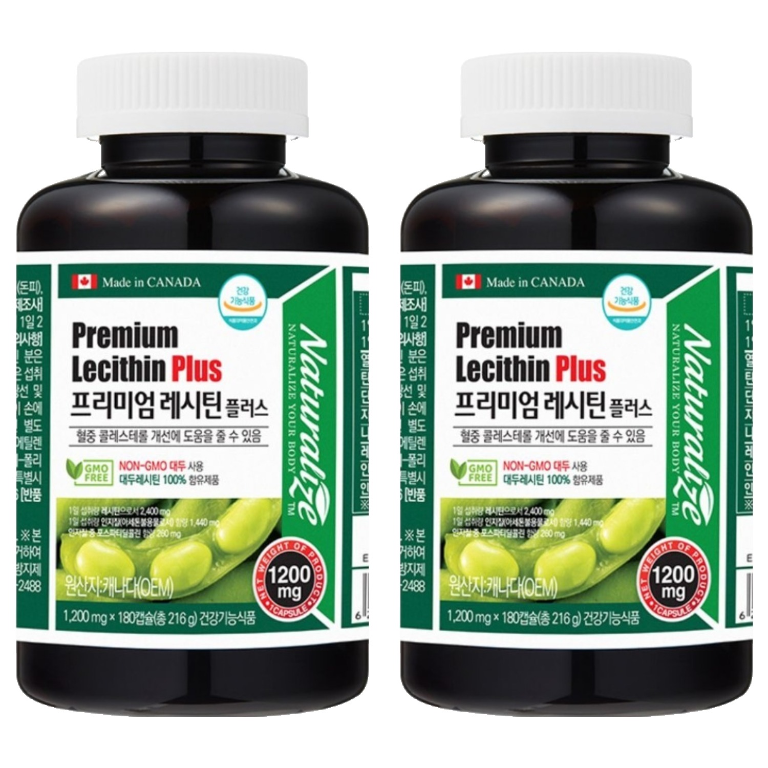 네추럴라이즈 프리미엄 레시틴플러스, 180정, 2개 44,540원