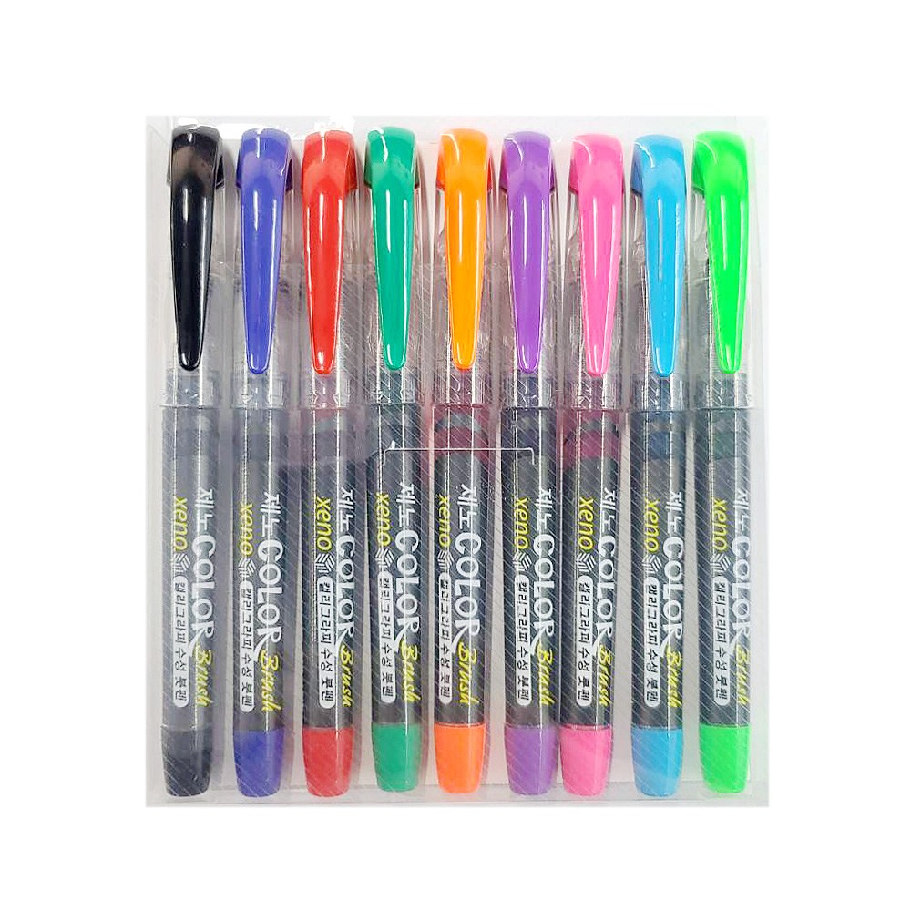 제노 칼라 붓펜 (9색세트) 9,450원