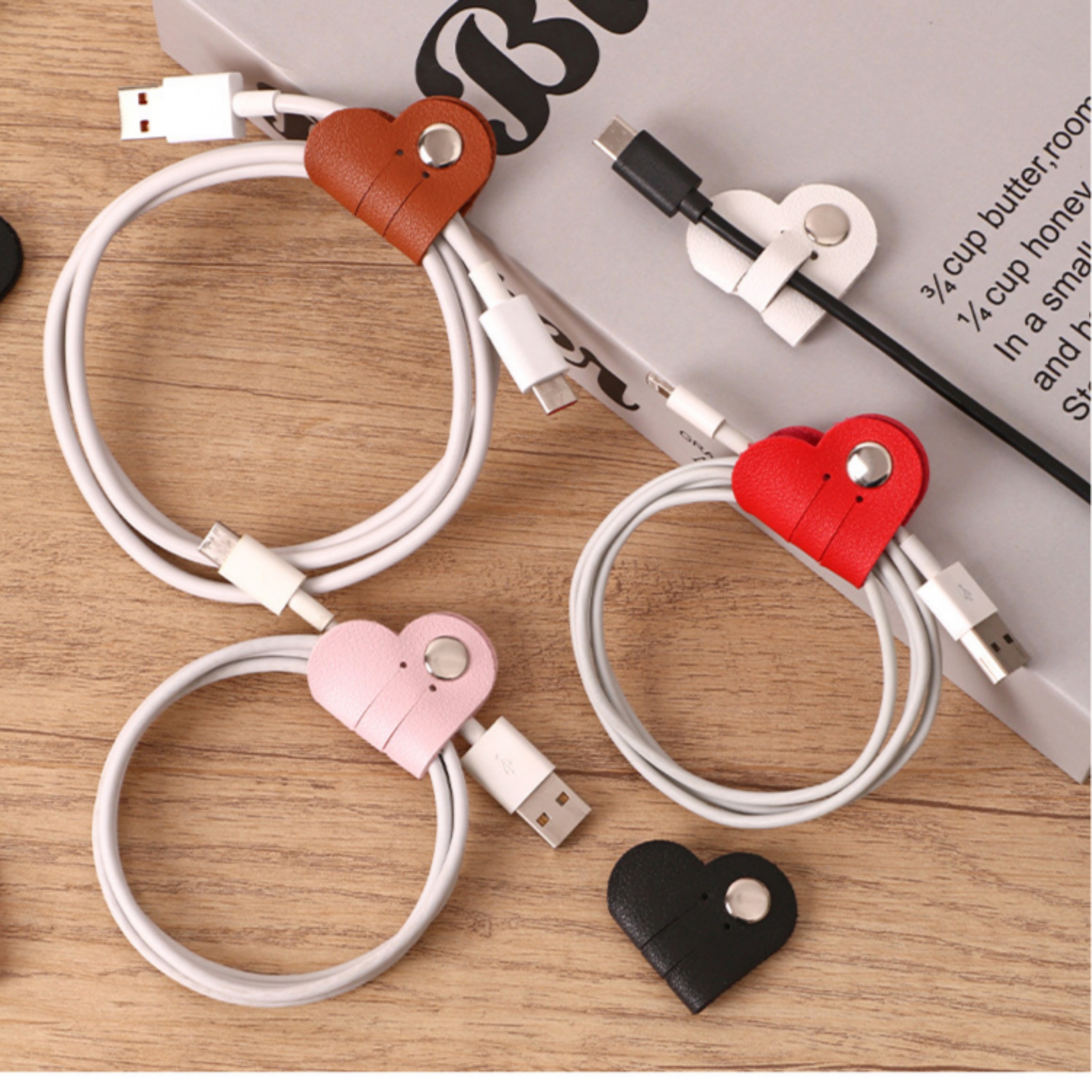 천둥번개로 하트 케이블 정리 휴대용 홀더 6,500원