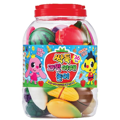 키즈팡팡 싹뚝과일 야채썰기 36종 소꿉놀이세트 561,440원