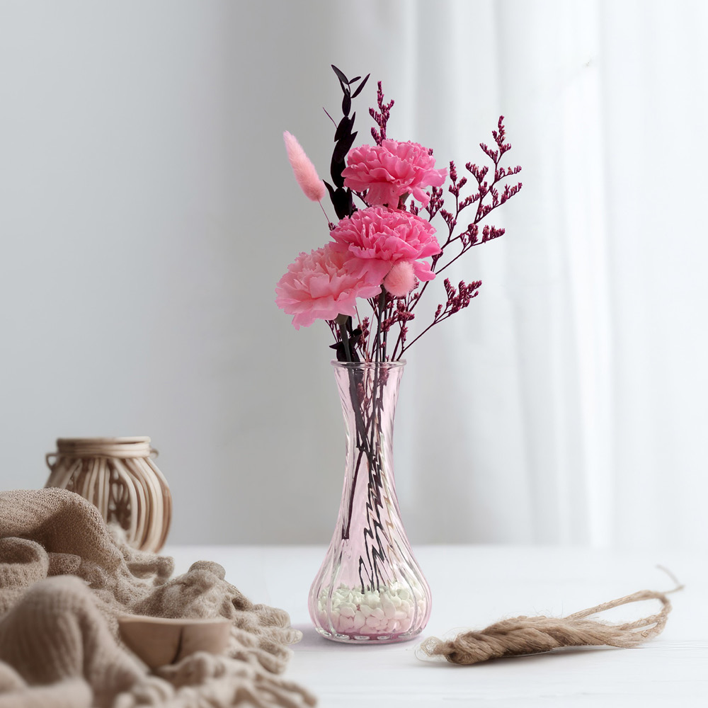 morningscent 어버이날 부모님선물 가정의달 카네이션 비누꽃 프리저브드 플리츠 화병세트 + 쇼핑백 8,900원