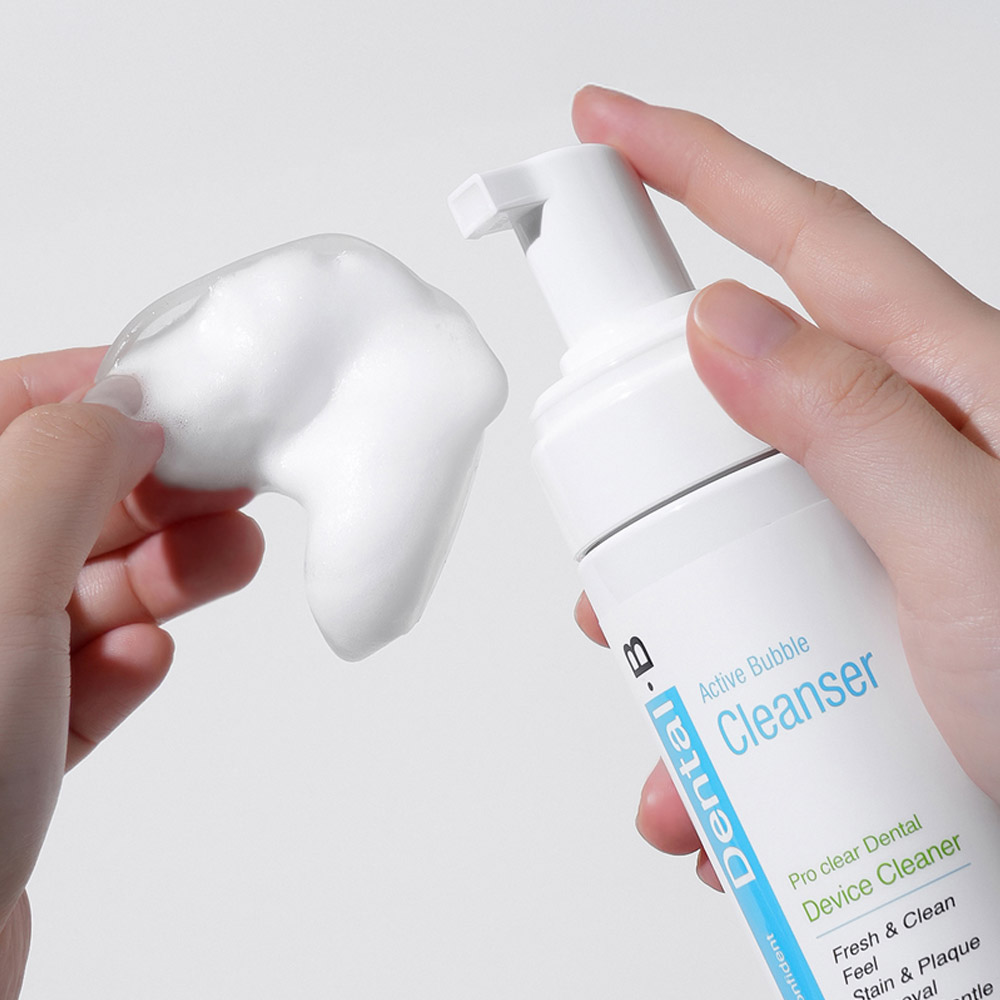 약국입점 의약외품 덴탈비 프로클리어 유지장치세정제 대용량 200ml 거품형 틀니 치아교정기 의치 세척, 1개, 200ml 15,900원