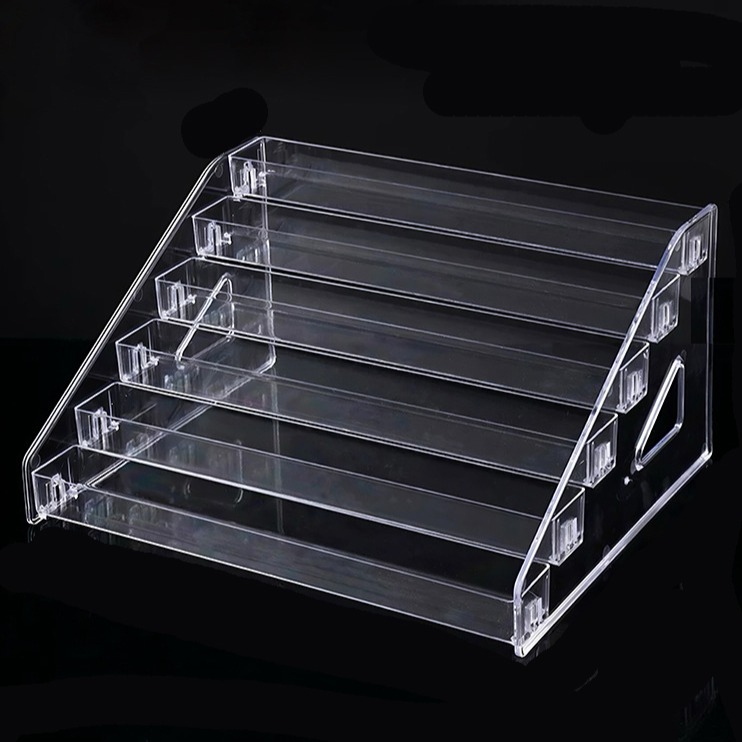 마다꾸미 투명 아크릴 6단 계단식 진열 정리대 04, 1개 13,500원
